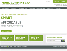 Tablet Screenshot of markcumminscpa.com